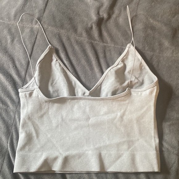 Free People GREY Ali low back bra - Picture 2 of 4